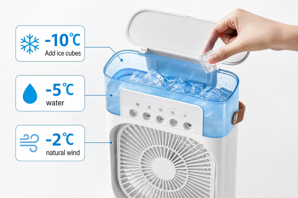 MistBreeze ice cooling infographic -10C extra chill